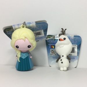 Disney Frozen Elsa and Olaf Figurine Keychain